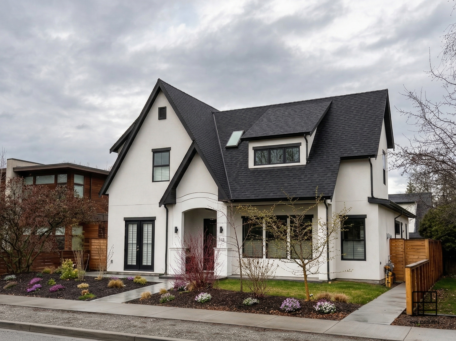 Front exterior view of Cadder Avenue House + Carriage House