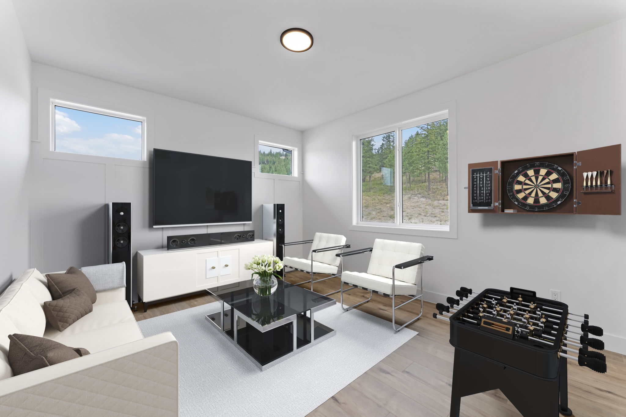 Upper-level den at Copper Ridge Residence