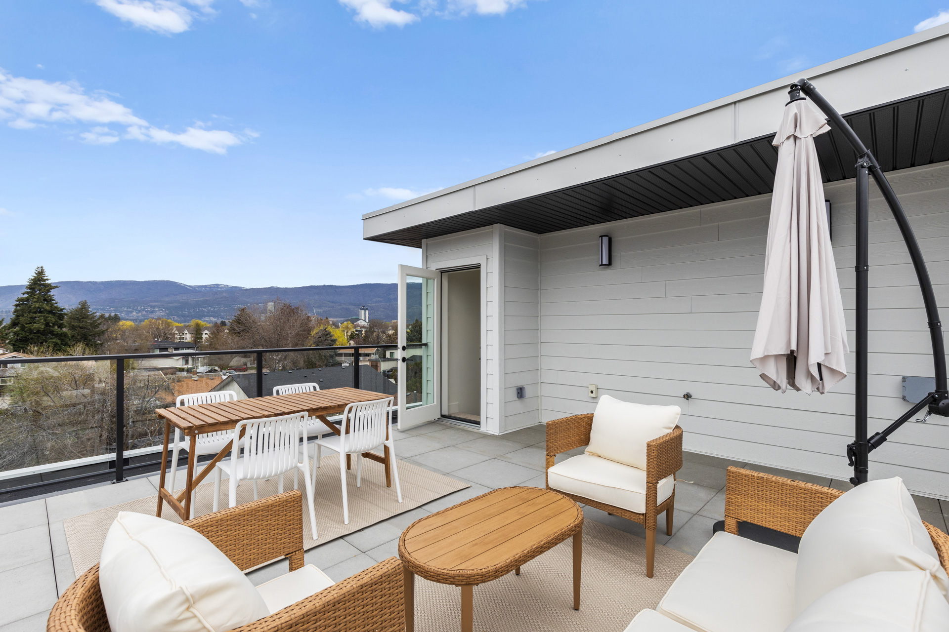 Roof-top outdoor space at Inkar Road Townhomes
