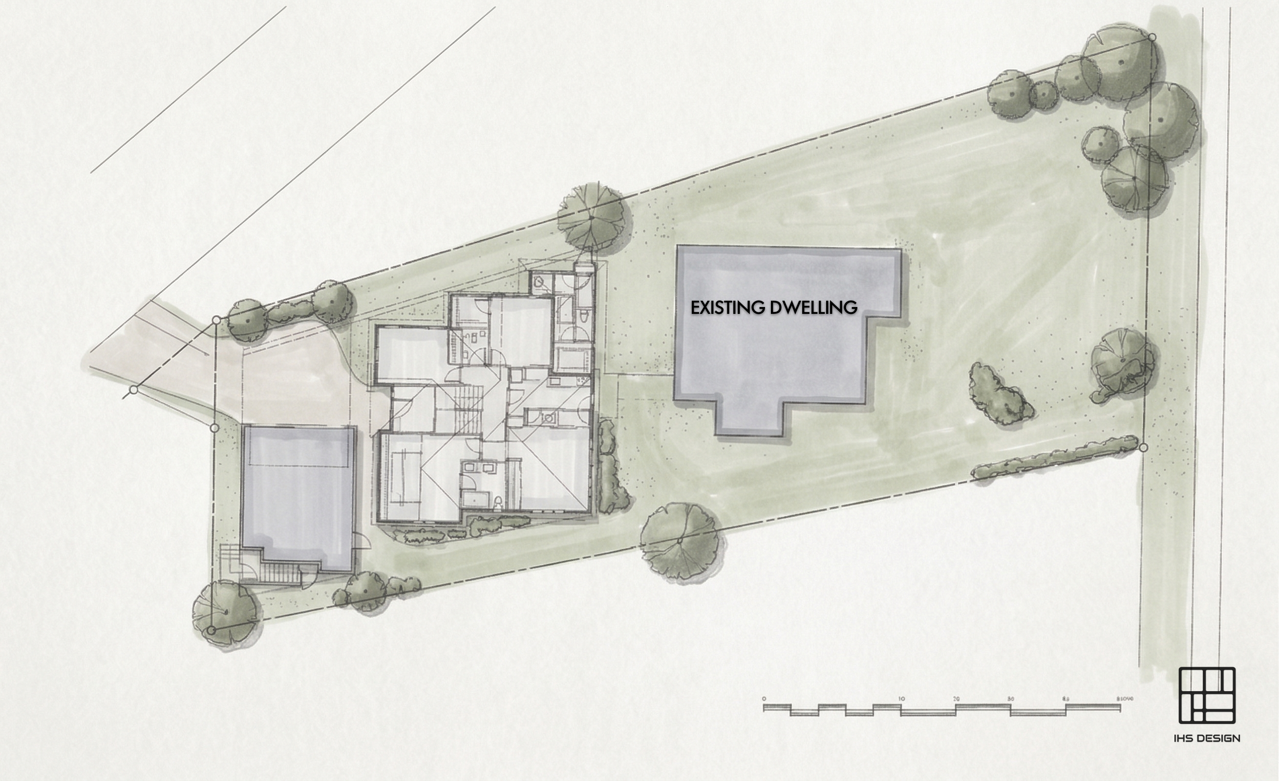 Site plan for Park Avenue Infill Residence
